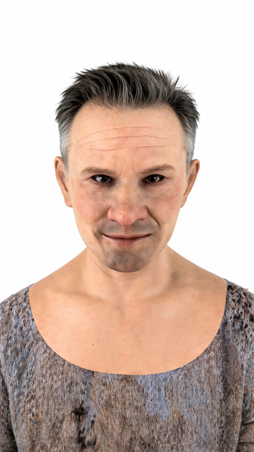 Hyper Realistic Old Man Silicone Mask Full Head with Hair Aging Skin Cosplay Disguise Mask for Film Halloween FX