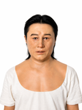 Realistic Female Silicone Mask Full Head Natural Skin Texture Middle Age Face Cosplay Halloween Disguise Mask