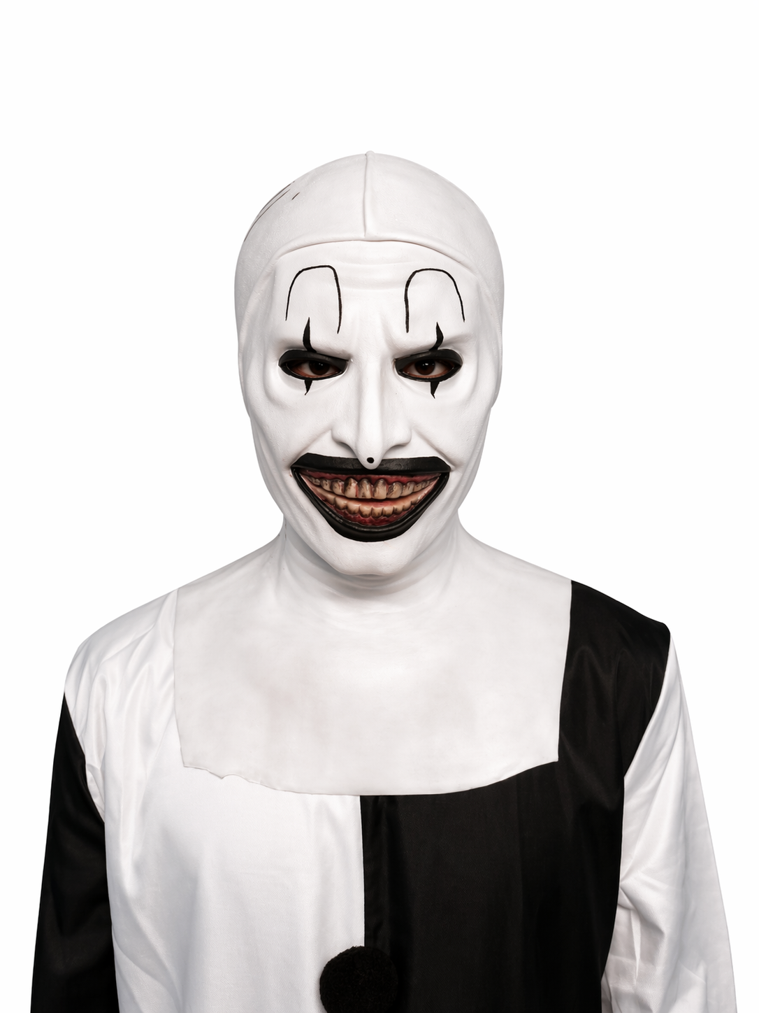 Realistic Horror Clown Silicone Mask Full Head Scary Cosplay Mask for Halloween Costume Party Film FX Prop