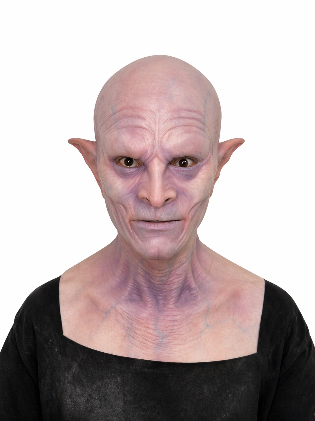 Realistic Alien Silicone Mask Full Head Grey Alien Big Eye Extraterrestrial Cosplay Halloween Horror Mask Film FX Prop
