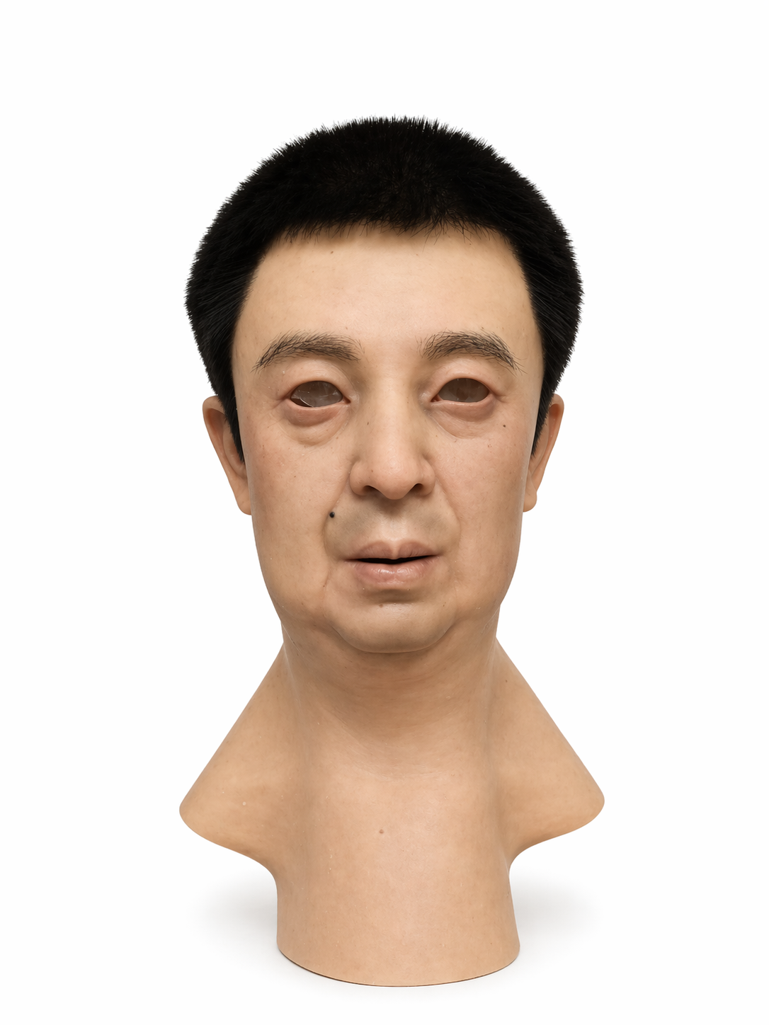 Realistic Middle Age Male Silicone Mask Full Head Cosplay