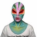 Ultra Realistic Alien Silicone Mask Full Head Sci-Fi Creature Mask for Cosplay Halloween Film FX Transformation
