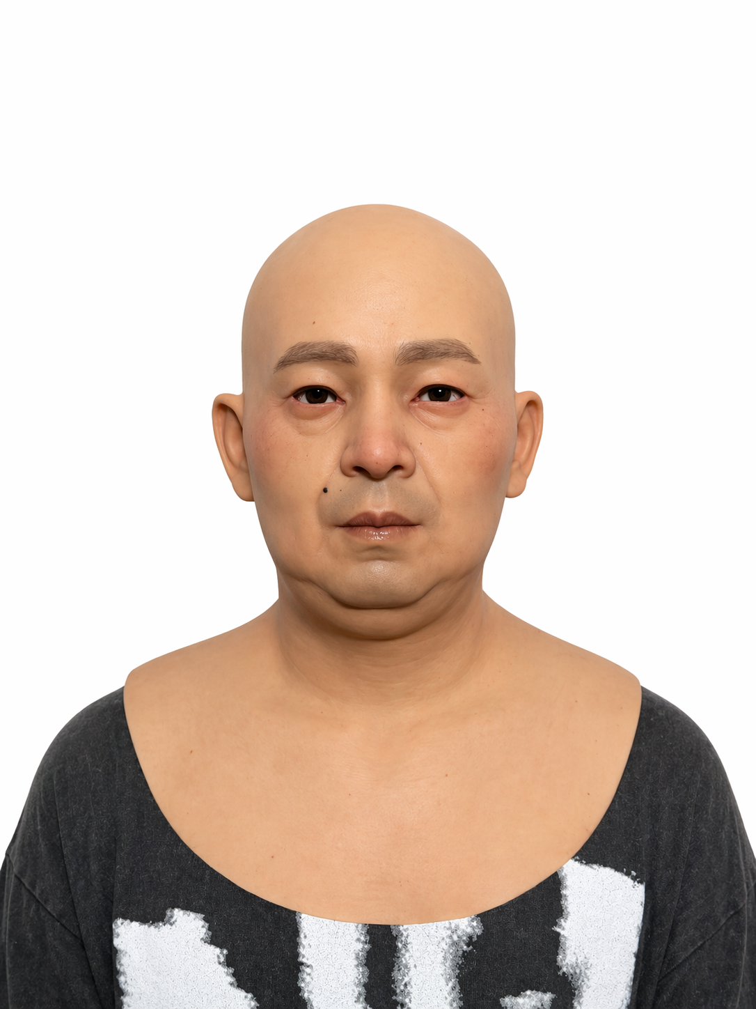 Realistic Middle Age Male Silicone Mask Full Head Cosplay
