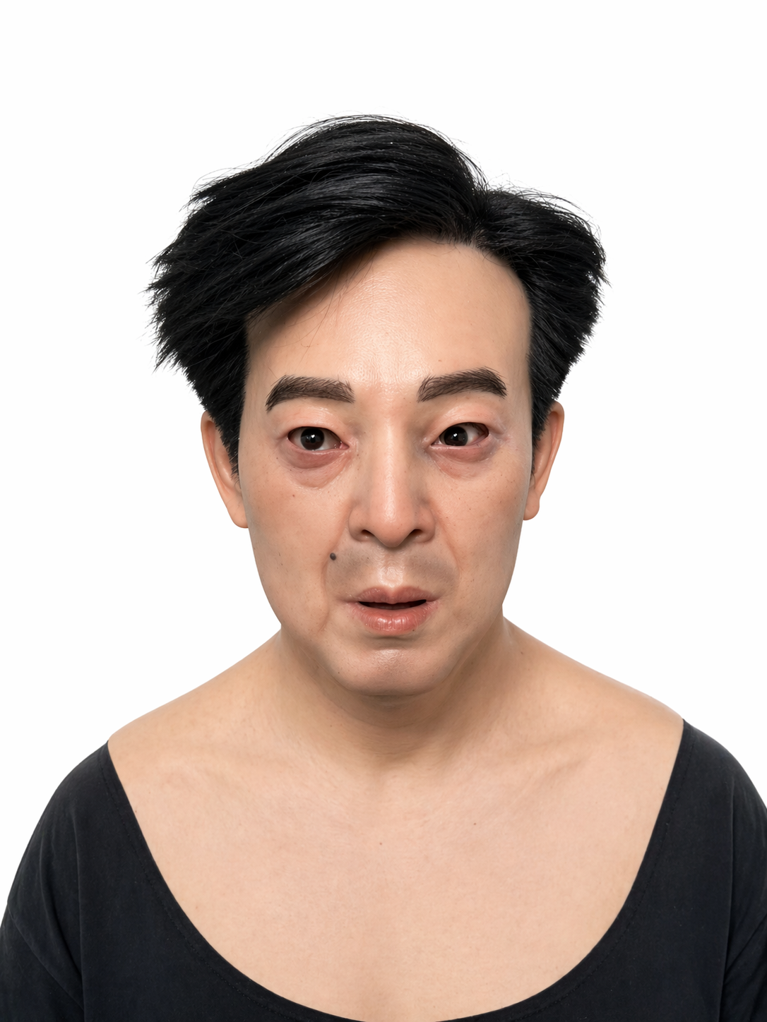 Realistic Middle Age Male Silicone Mask Full Head Cosplay
