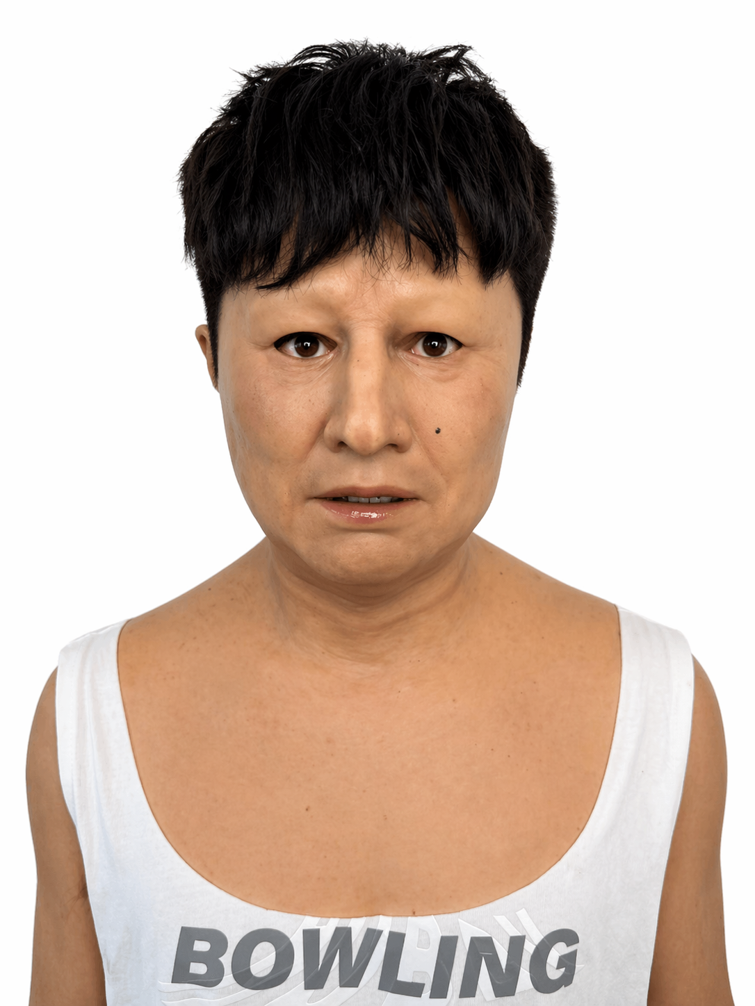 Máscara de silicona realista de mujer, cabeza completa, textura de piel natural, cara de mediana edad, cosplay, máscara de disfraz de Halloween