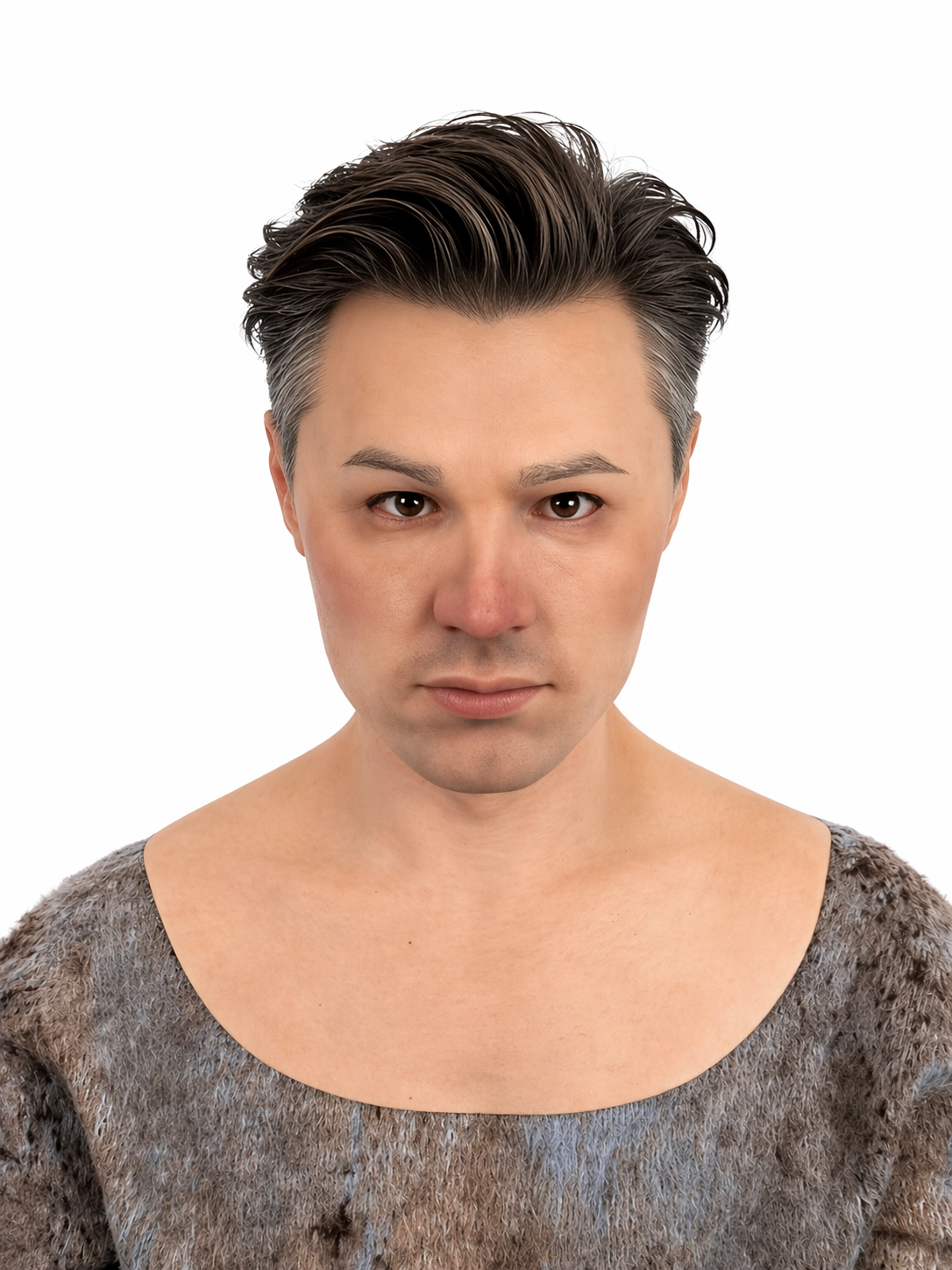 Realistic Silicone Mask Full Head Human Face Mask Ultra Real Male Cosplay Halloween Disguise Film FX Prop