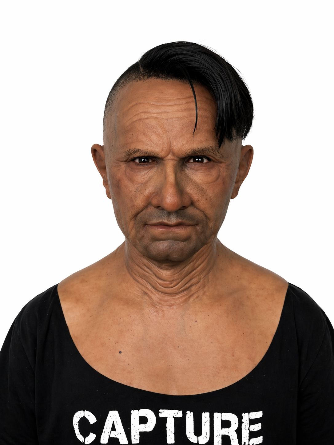 Ultra Realistic Elderly Silicone Mask Full Head Old Man Wrinkle Skin Beard Cosplay Film Prop