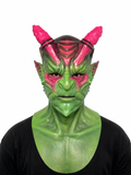 Realistic Demon Silicone Mask Full Head Horn Monster Alien Cosplay Halloween Horror Mask Film FX Prop