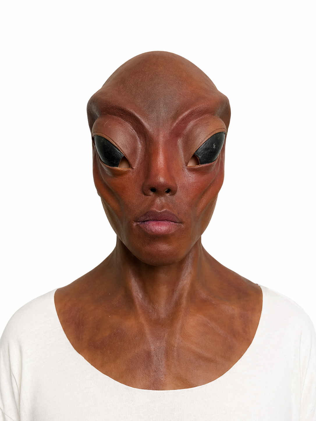 Ultra Realistic Alien Silicone Mask Full Head Sci-Fi Creature Mask for Cosplay Halloween Film FX Transformation