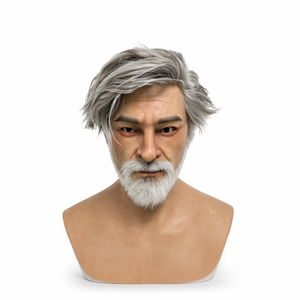 Realistic Silicone Mask Full Head Male Cosplay Mask Ultra Lifelike Skin Texture for Halloween Film & FX
