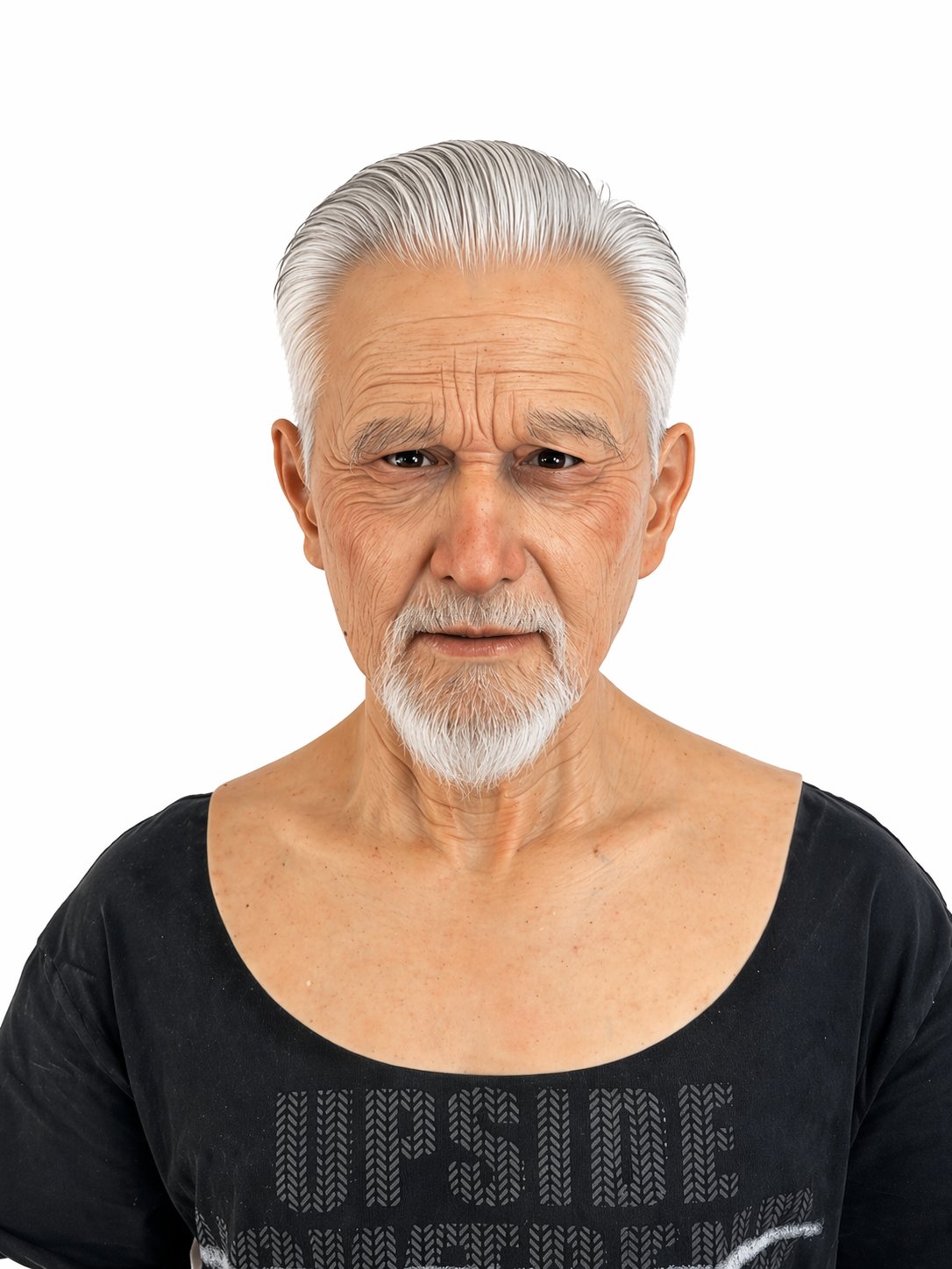 Máscara de silicona realista para anciano de cabeza completa para cosplay