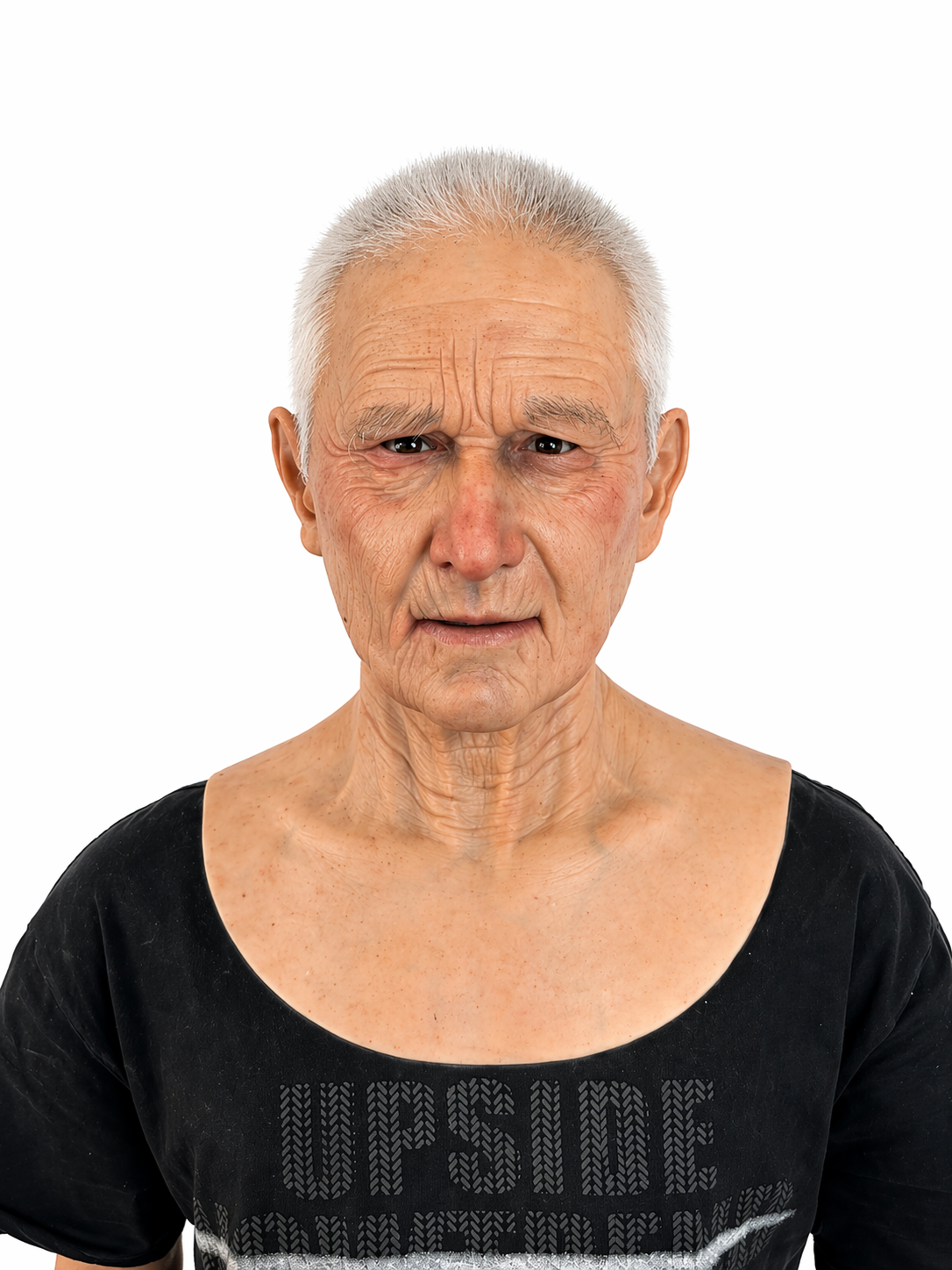 Máscara de silicona realista para anciano de cabeza completa para cosplay