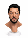 Realistic Silicone Mask Full Head Man Cosplay Halloween Horror Disguise Film FX Prop