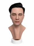 Ultra Realistic Asian Male Silicone Mask Full Head Clean Face Human Skin Mask for Cosplay Film FX Disguise