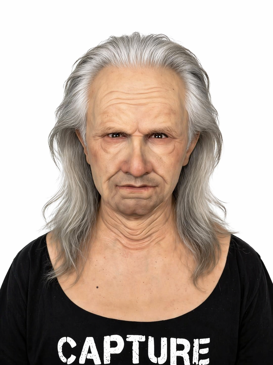 Ultra Realistic Elderly Silicone Mask Full Head Old Man Wrinkle Skin Beard Cosplay Film Prop
