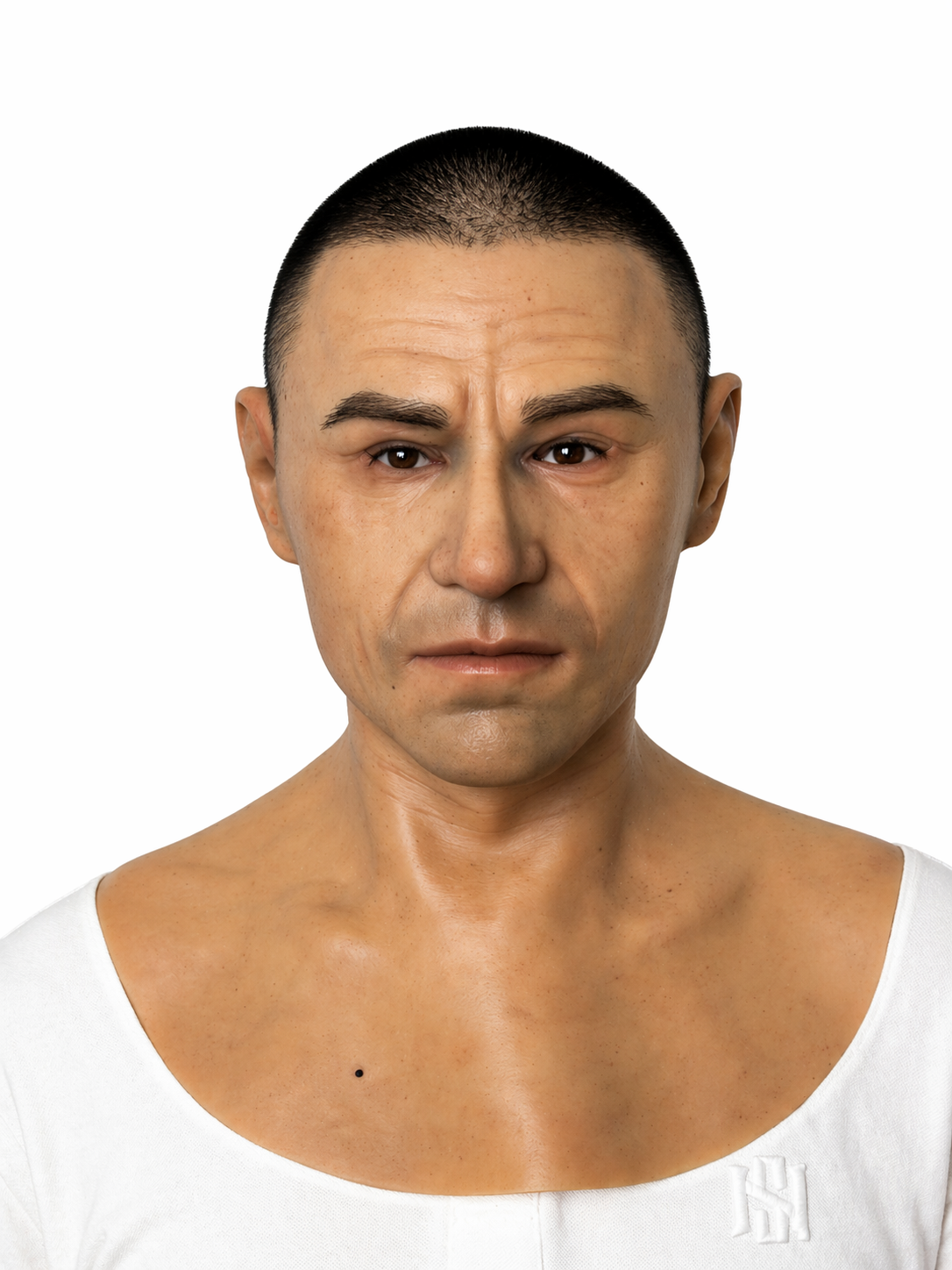 Realistic Male Silicone Mask Full Head Hyper Real Skin Texture Beard Cosplay Halloween Disguise Mask
