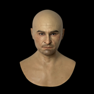 Adolf silicone mask full face middle-aged magic mask simulation silicone realistic headgear