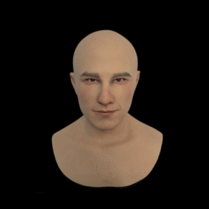 Young men realistic silicone mask handsome youth simulation mask high quality
