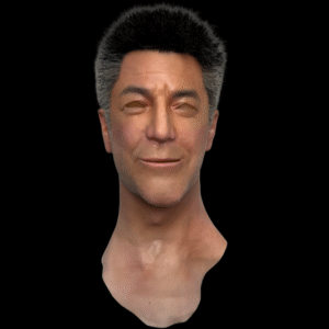 Stryker silicone human face mask hood