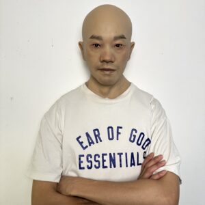 Defu bald silicone face mask headgear