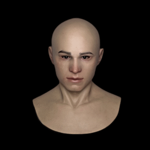 Ricky Bald Head Realistic Human Face Mask Headgear